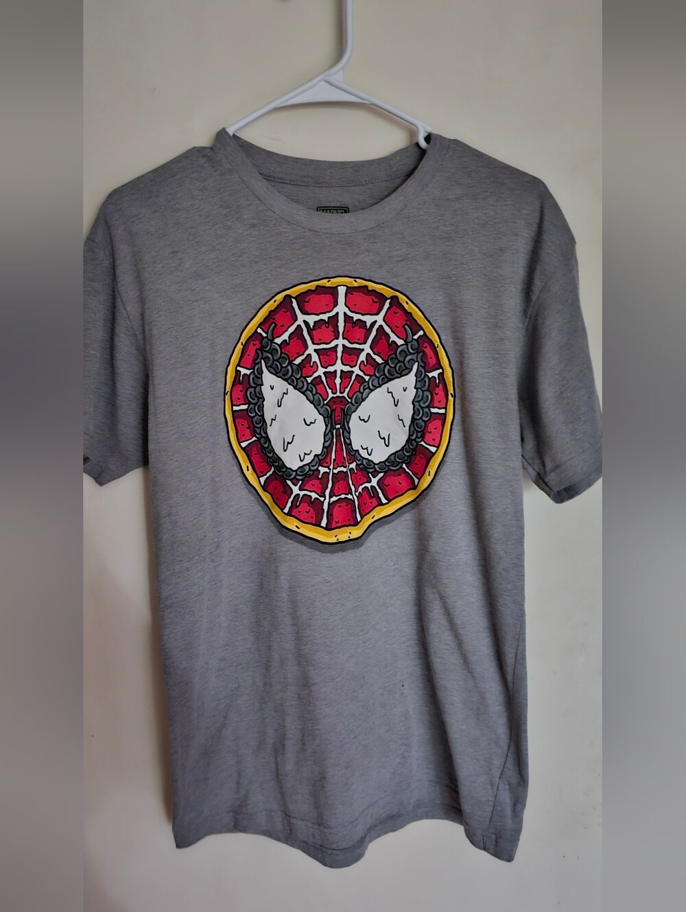 Marvel Eat the Universe Spider-Man Pizza T-Shirt - BoxLunch Exclusive - MD